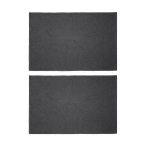 2PK Bambury Angove 950gsm Soft Absorbent Cotton Bath Mat 50x80cm Grey