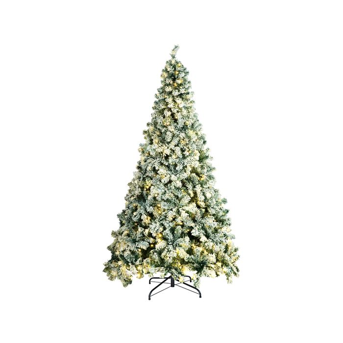 Tinseltown Led Christmas Tree 1.8m White Snow Flocked