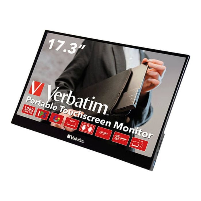 Verbatim 17.3" Fhd Ips Usb-c Touchscreen Monitor [49593]