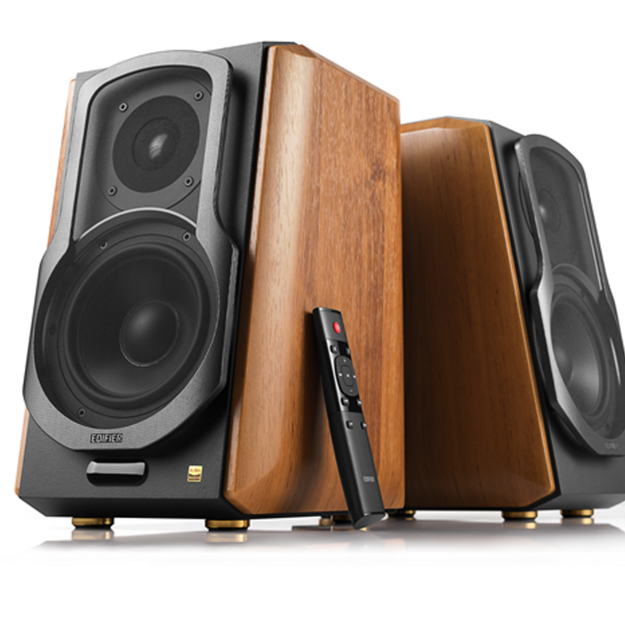 Edifier 120W Bluetooth Studio Speakers Active Bookshelf Brown S1000mkii