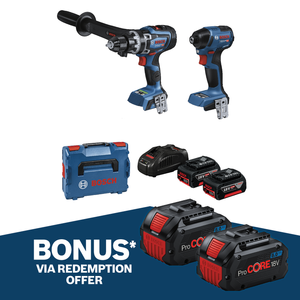 Bosch 18V Professional 2 Piece 2x5.0Ah Combo Kit 0615A5008N