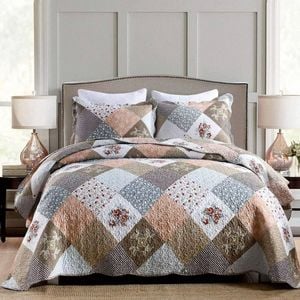 Bloomington Sassari 3 Pce Lightly Quilted Polyester Coverlet Set Queen
