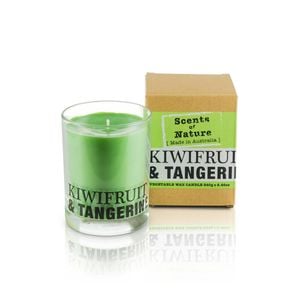 Scents Of Nature Kiwifruit & Tangerine Soy Candle Scented 240g