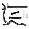 Ignite Exhausts Turbo Back For Mitsubishi Mq Triton 2.4l 3" Cat & Straight Pipe Black Aluminised Steel