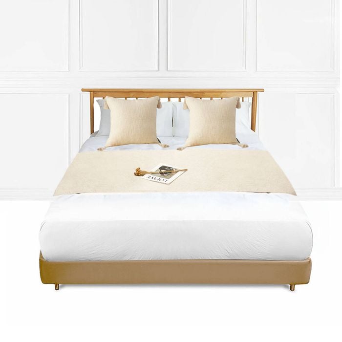 SOGA 1.5m Vintage Bed Runner Set of 3 – Scarf Tail Pads