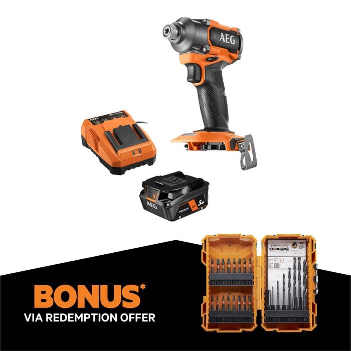 AEG 18V Brushless Impact Driver Kit Bunnings New Zealand