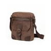 Tosca Waxed Canvas Cross Bag w/Buckled Pocket 25cm
