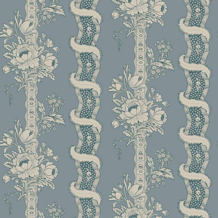 Wallpaper Trader Alexandra Wallpaper Roll 10.05m X 53cm, Light Blue