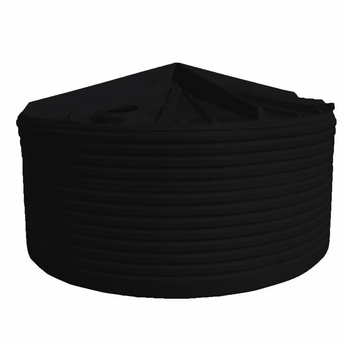 Clark Tanks 23600L Round Poly Water Tank - Black