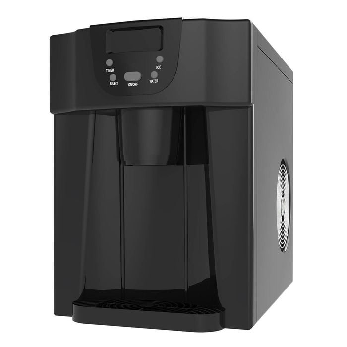 Advwin 2 In 1 Countertop Ice Maker Machine with Water Dispenser Black