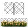 Advwin Garden Fence DIY Decorative Metal Panels Flower Bed Pet Barrier Border