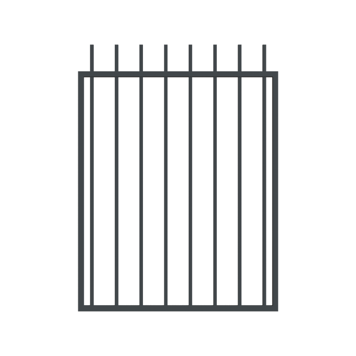 RapidFence 900 x 850mm Dark Grey Square Tube Perimeter Gate