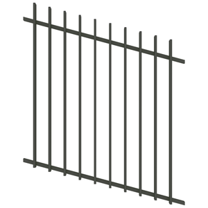 ProtectorAl 350 - 1200 x 1200mm Woodland Grey Raked Up to 15º Radiator Pool Fence Panel