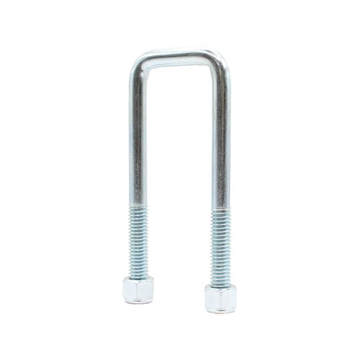 Sunrise U-bolts With Nyloc Nut 1/2" Zinc - 40mm Square, 140mm - Ub40s140z
