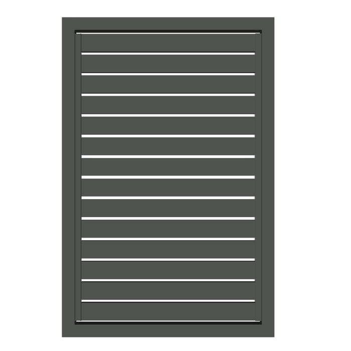 Sector Panel Fencing 1.5m x 900mm Slate Grey Slatted Gate