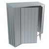 Build-a-Shed 0.4 x 2.3 x 2.0m Zinc Skillion Double Hinged Door Garden Locker - Zinc
