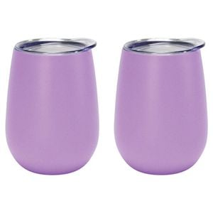 2PK Annabel Trends 295ml Stainless Steel Wine Tumbler - Gelato Purple