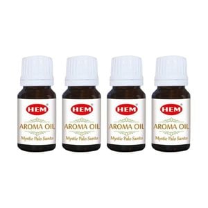 4PK HEM Home Fragrance Scented Smelling Oil Bottle 10ml Mystic Palo Santo