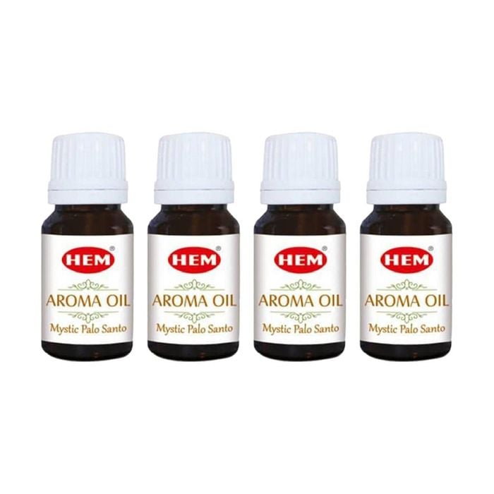 4PK HEM Home Fragrance Scented Smelling Oil Bottle 10ml Mystic Palo Santo