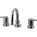 MIXX Chrome Cocoa Lever 1/4 Turn Ceramic Disc Basin Set WELS 4 Star 7L/min
