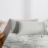 Dreamaker Superfine Washed Microfibre King Pillowcase Twin Pack Dove Grey