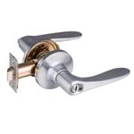 Schlage Satin Chrome Regent Series Rubens Privacy Leverset