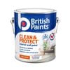 British Paints Clean And Protect White Low Sheen - 2L