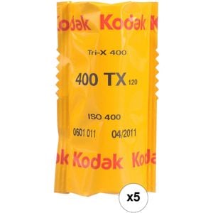 Kodak Professional 400 TRI-X 120 Film 5 Pack