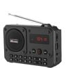 Mini Portable Fm Radio Bluetooth Speaker Grey