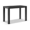Hugo Outdoor Ceramic 1.5m Rectangle Aluminium Bar Table Charcoal
