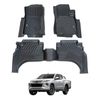 AUSGO Car Floor Mats for Mitsubishi Triton MQ MR Series Dual Cab 2015-2024 All-Weather Floor Liners