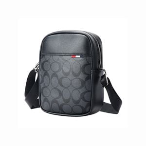Bopai Luxury Waterproof Leather Messenger Satchel Cross Shoulder Bag B22611 Black