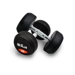 25lbs x 2 Commercial Grade Rubber Coated Cast Iron Dumbbell Hand Weight