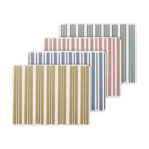 4pc Ecology Classic Harbour Striped Rectangle Dinner Placemats 34x26.5cm