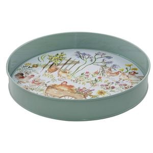 Ashdene Garden Hens Round Serving Tray