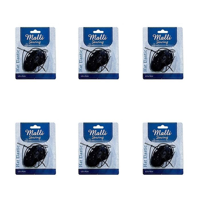 6pk Malli Hat Making Elastic Stretch Craft Cord Thread Millinery Wire 1.5mm X 4m