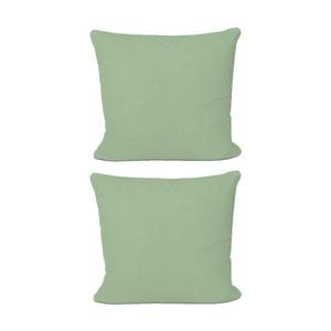 2PK The Lighthouse Washed Cotton European Pillowcase W/ Double Stitch Sage Green