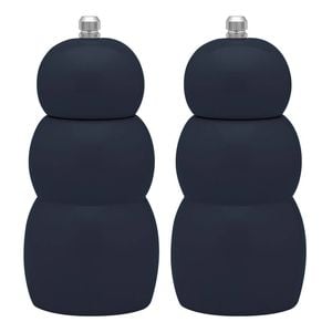 2PK Ecology High Gloss Rubber Wood Salt and Pepper/Herb Pod Grinder 15.5cm Slate