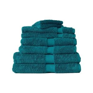 8pc Canningvale Royal Splendour Home Decor Bathroom Towel Set Oceano Teal