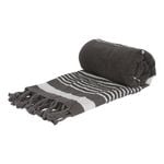 Nicola Spring Deluxe Cotton Turkish Beach Towel - 160cm x 90cm - Charcoal