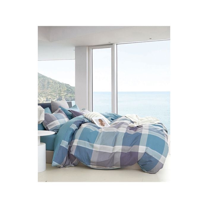 Ardor Double Size Costa Cotton Quilt Cover Bedding Set Mauve