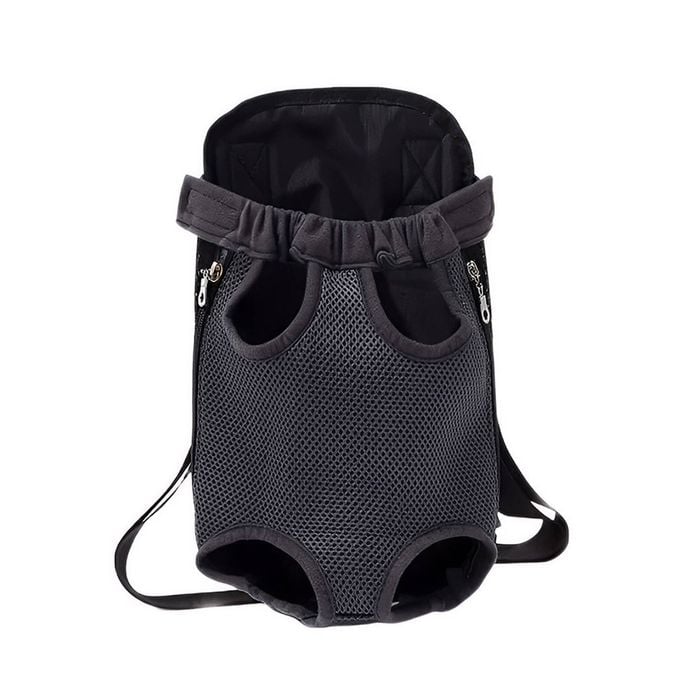 Anypet Black Denim Pet Carrier Backpack – Small Travel Bag With Front Pocket For Pets