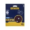 IRWIN 115mm 180G 8 Holes Quick Fit Random Orbital Sanding Disc - 5 Pack