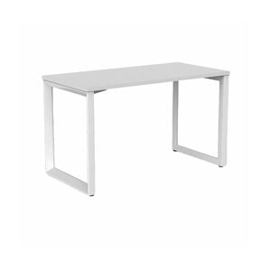 Olg Anvil Single White Frame White Top Office Desk L1200mm X W600mm