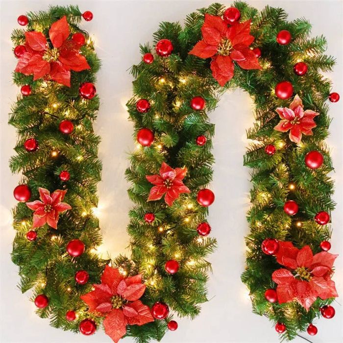 270cm Christmas LED Rattan Garland