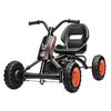 Rigo Pedal Go Kart Kids with Plastic Wheels Forward Reverse Black 84cm
