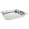 Vogue Gastronorm Tray Stainless Steel 2/3 40mm Commercial Kitchen Catering Food Pan