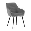 Modern Furniture HAKON Dining Chair 84x59cm -  Grey & Black