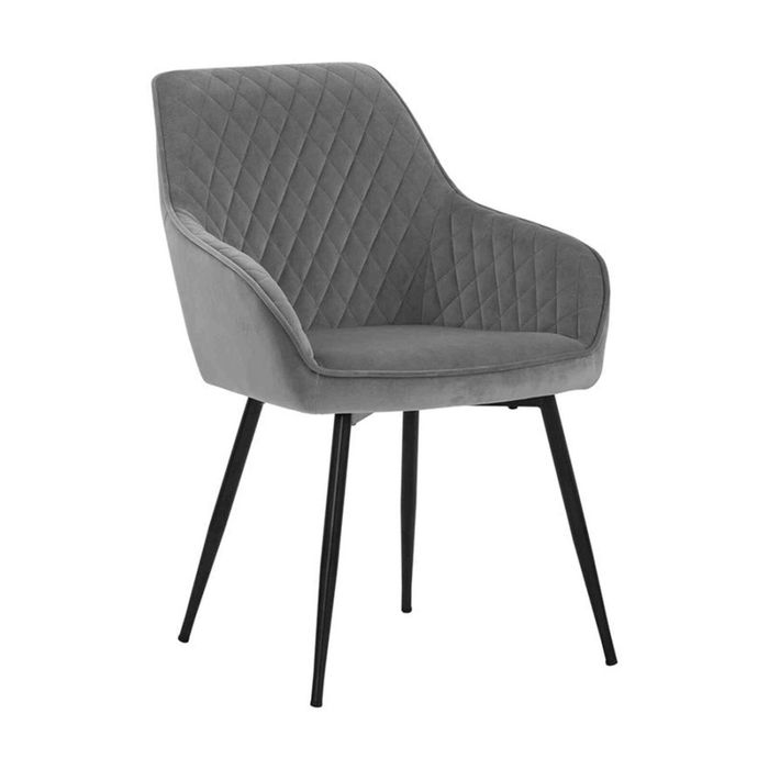 Modern Furniture HAKON Dining Chair 84x59cm -  Grey & Black