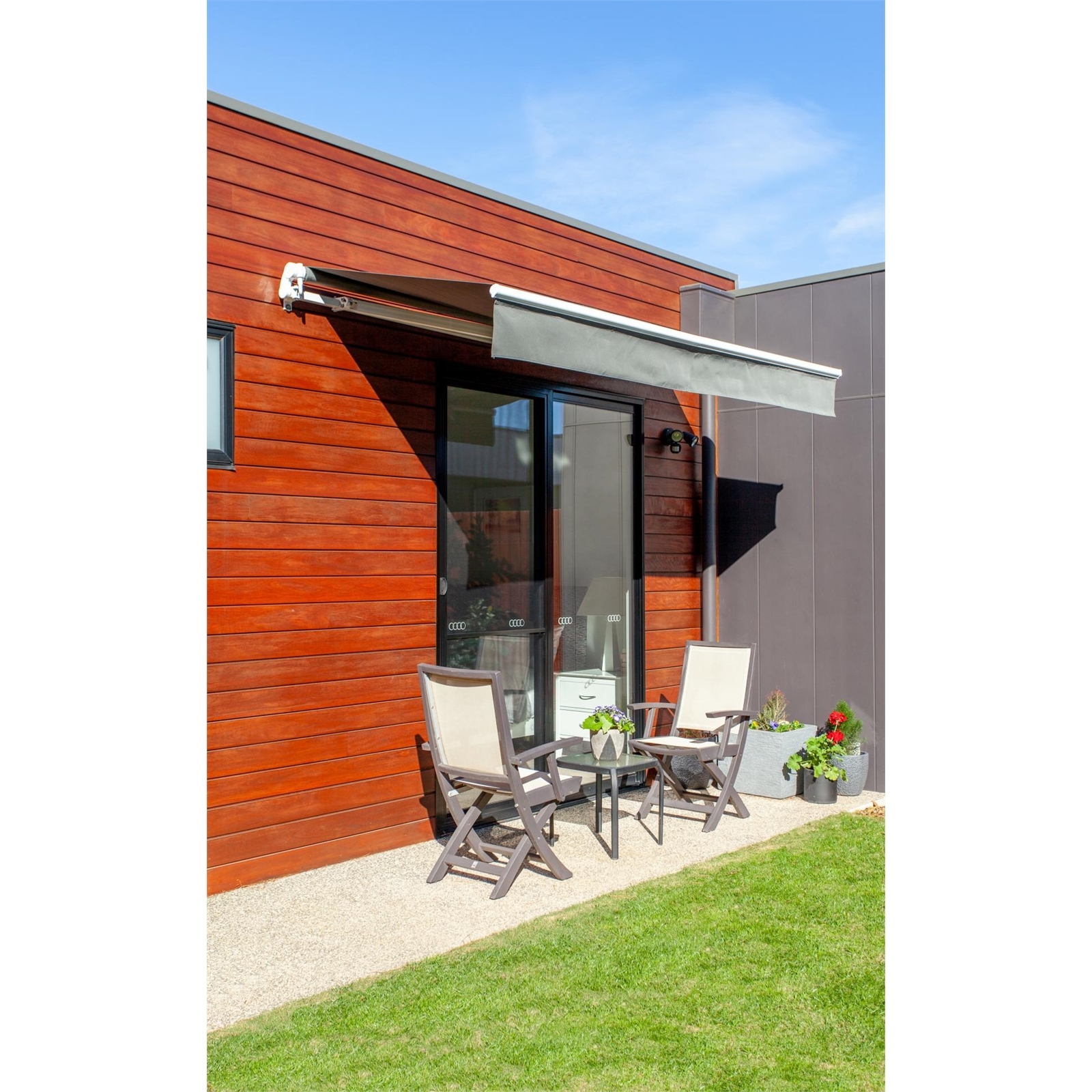 Windoware 3 x 2m Charcoal Easy Fit Awning Bunnings Australia